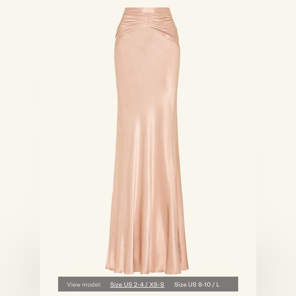 La Lune Ruched Maxi Skirt - Desert Rose